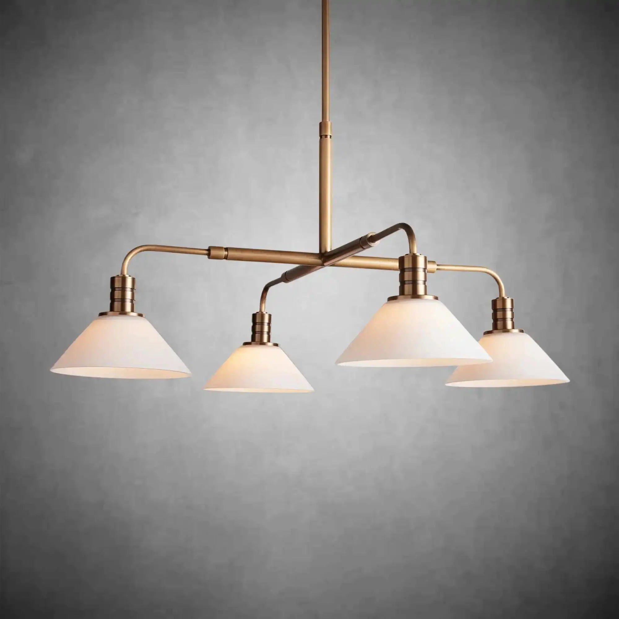 Theron Glass Round Chandelier 30'' 52'' - Cyran Lamps