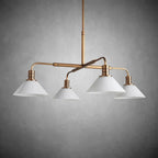 Theron Glass Round Chandelier 30'' 52'' - Cyran Lamps