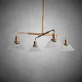 Theron Glass Round Chandelier 30'' 52'' - Cyran Lamps
