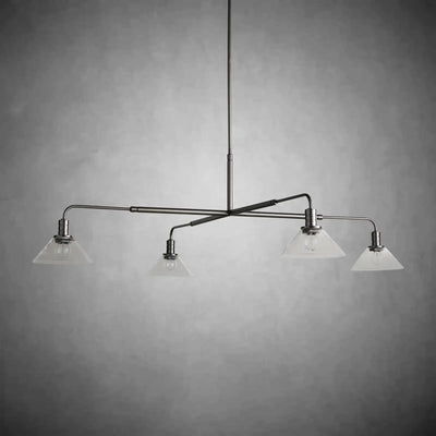 Theron Glass Round Chandelier 30'' 52'' - Cyran Lamps