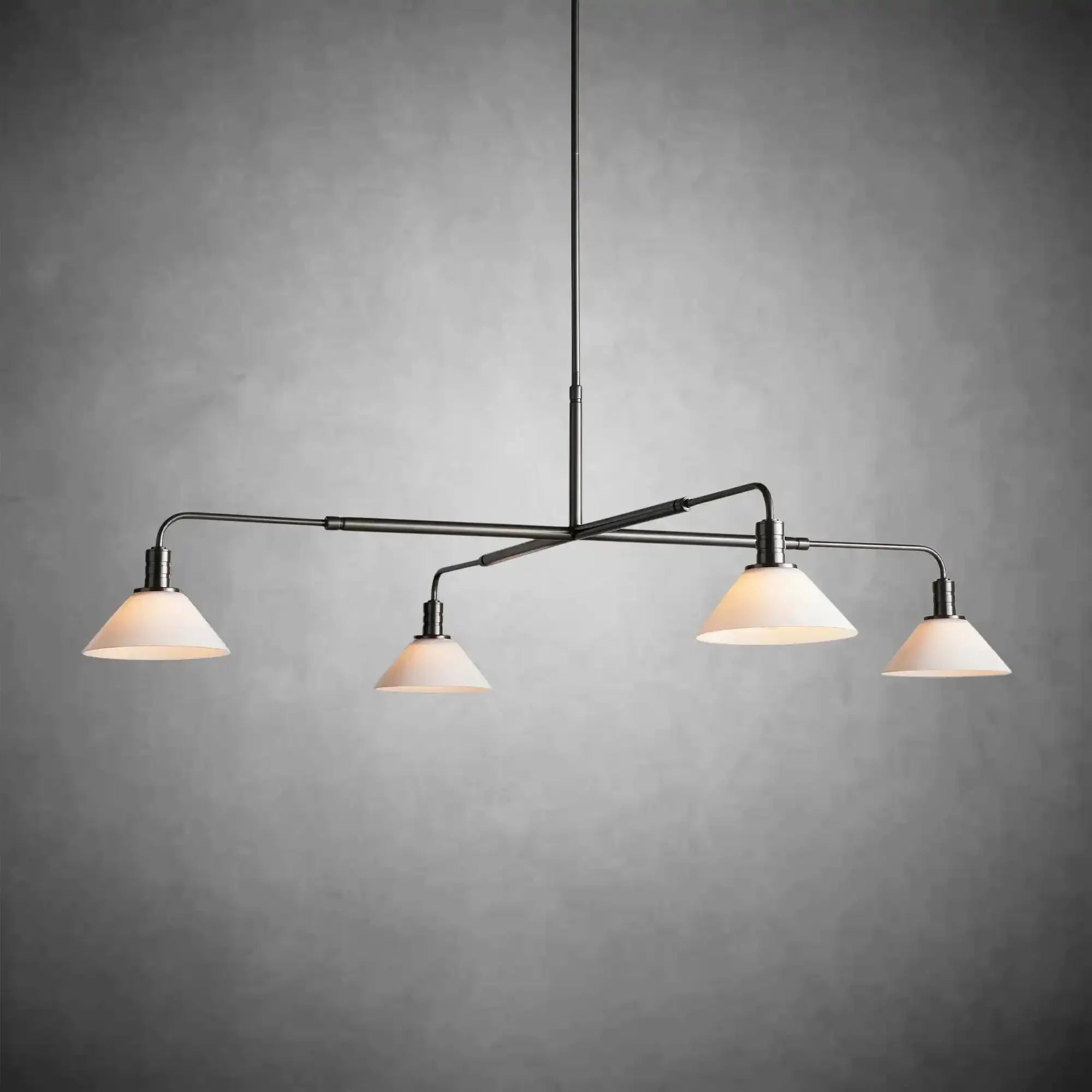 Theron Glass Round Chandelier 30'' 52'' - Cyran Lamps