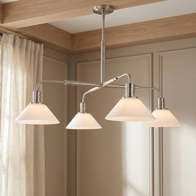 Theron Glass Round Chandelier 30'' 52'' - Cyran Lamps