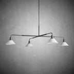 Theron Glass Round Chandelier 30'' 52'' - Cyran Lamps