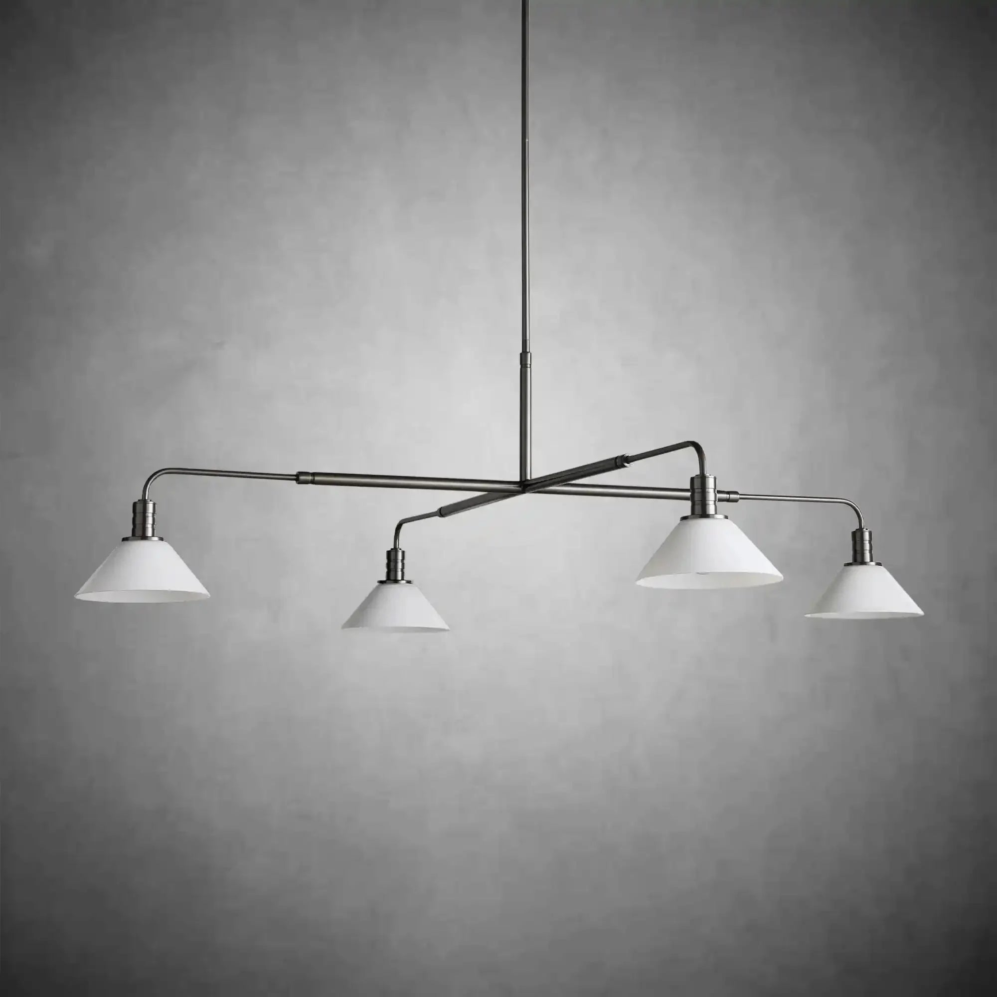 Theron Glass Round Chandelier 30'' 52'' - Cyran Lamps