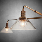 Theron Glass Round Chandelier 30'' 52'' - Cyran Lamps
