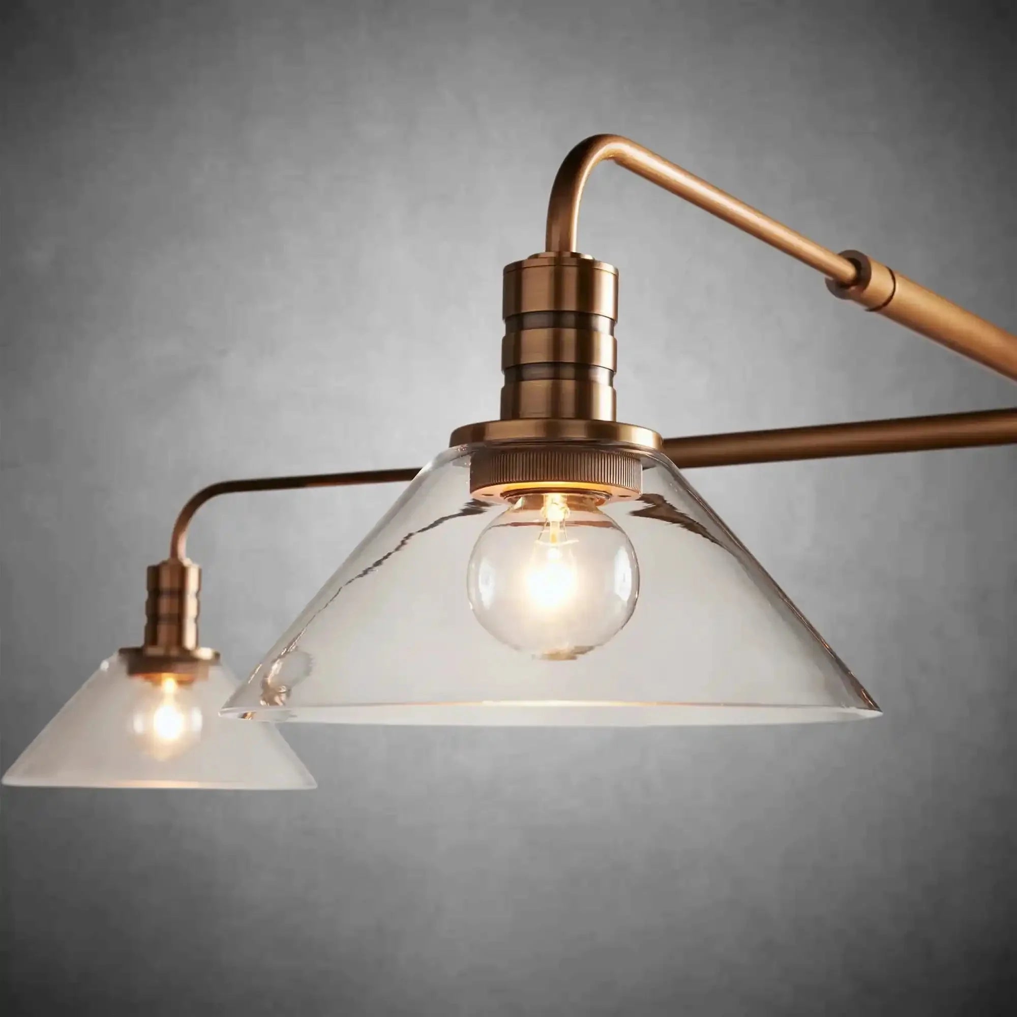 Theron Glass Round Chandelier 30'' 52'' - Cyran Lamps