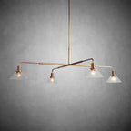 Theron Glass Round Chandelier 30'' 52'' - Cyran Lamps