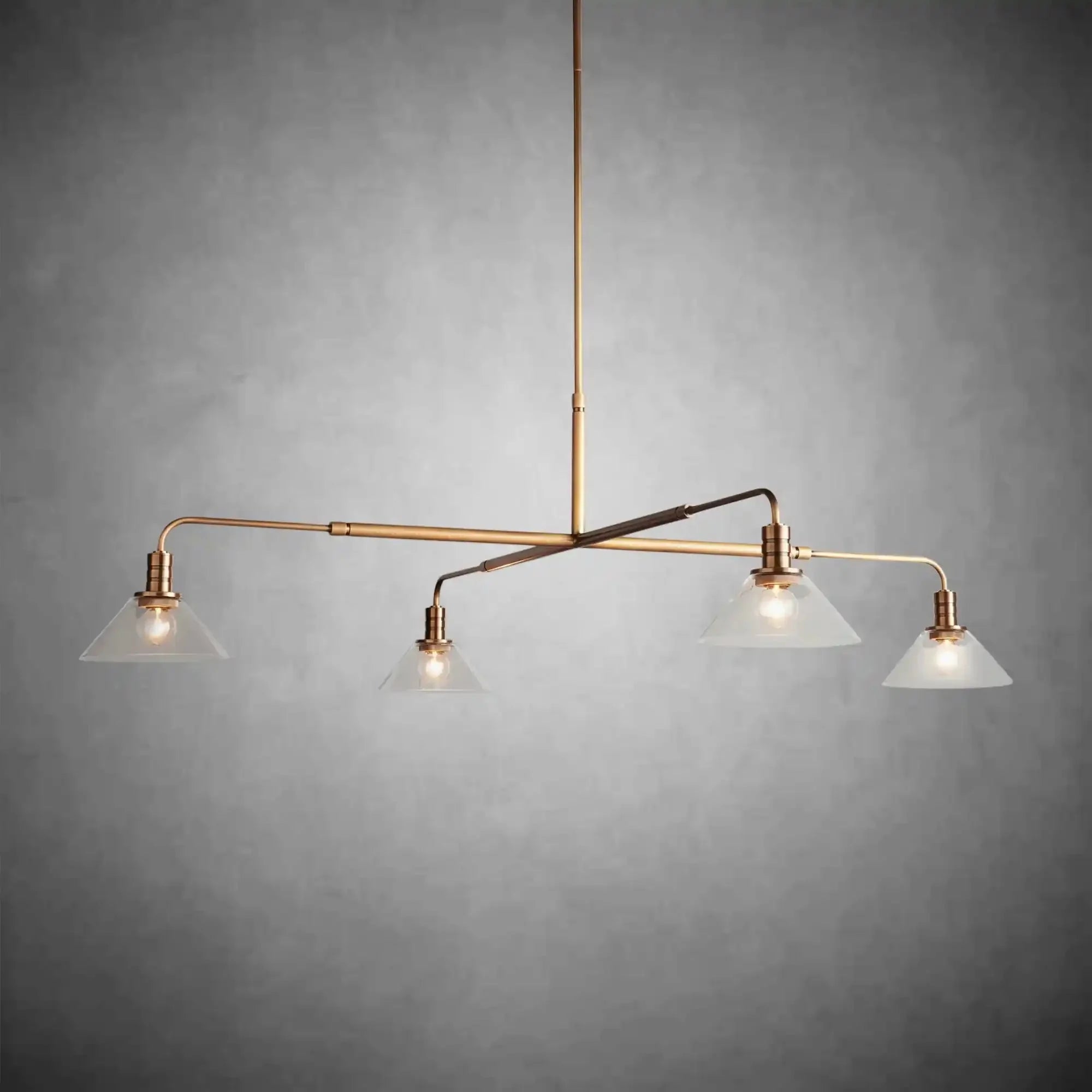 Theron Glass Round Chandelier 30'' 52'' - Cyran Lamps