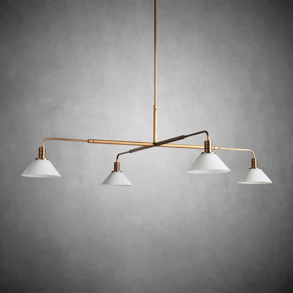 Theron Glass Round Chandelier 30'' 52'' - Cyran Lamps