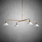 Theron Glass Round Chandelier 30'' 52'' - Cyran Lamps