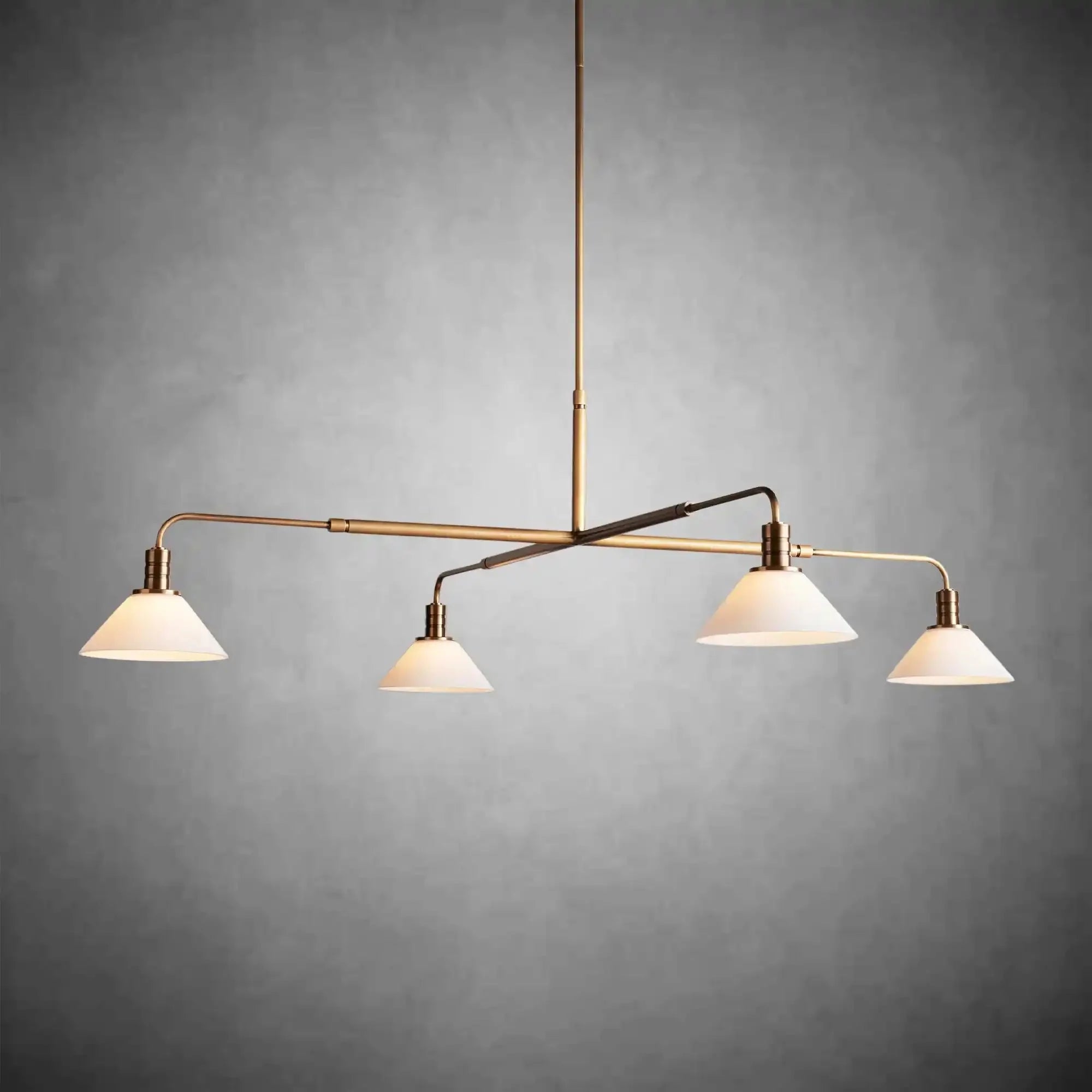 Theron Glass Round Chandelier 30'' 52'' - Cyran Lamps