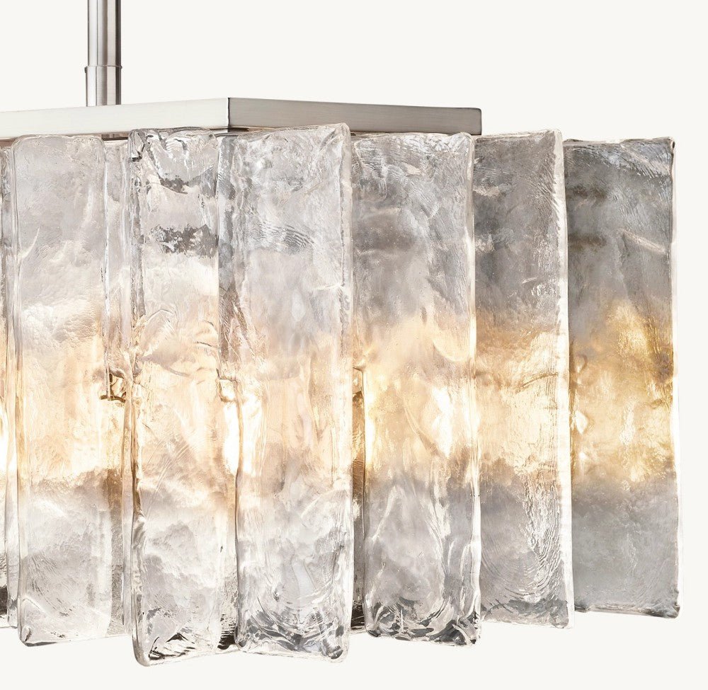 Trama Rectangular Chandelier 49" - Cyran Lamps