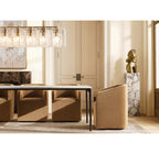 Trama Rectangular Chandelier 67" - Cyran Lamps