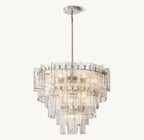 Trama Tiered Round Chandelier 36" - Cyran Lamps