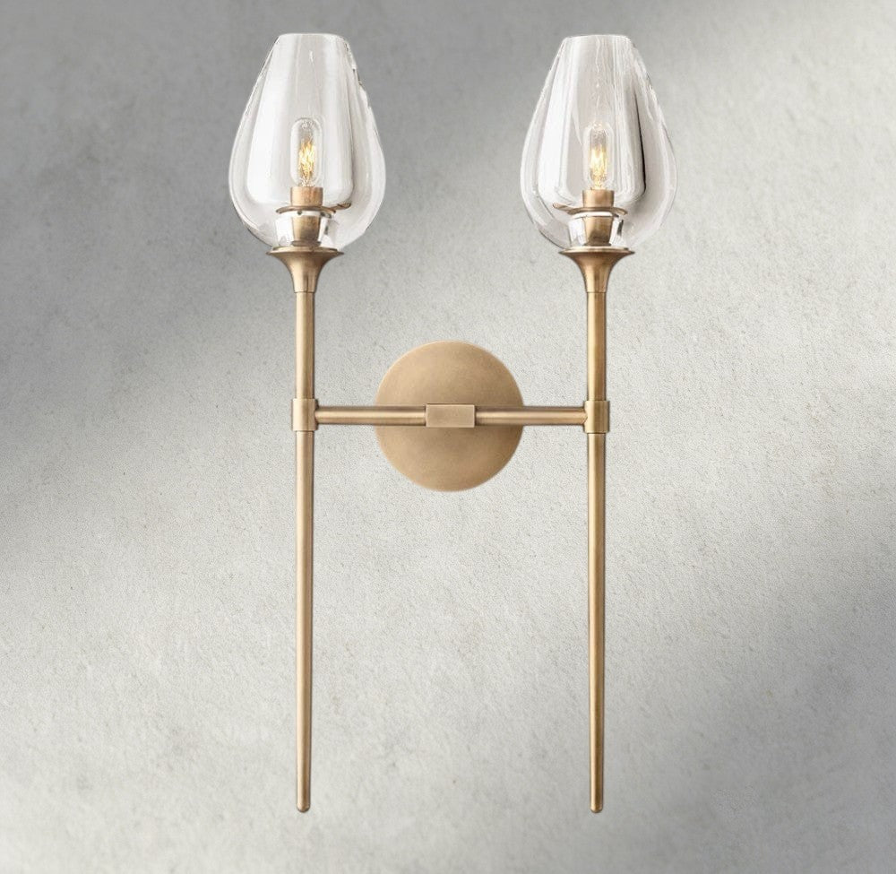 TULIP DOUBLE SCONCE - Cyran Lamps