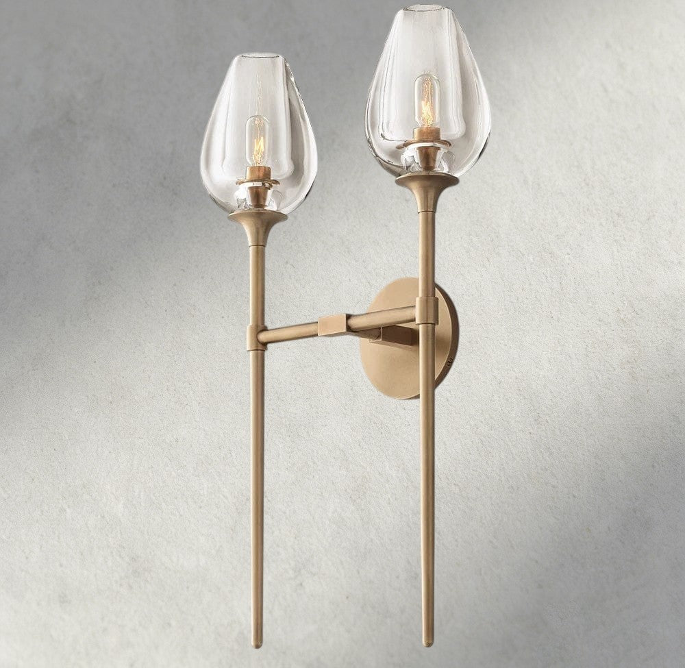 TULIP DOUBLE SCONCE - Cyran Lamps