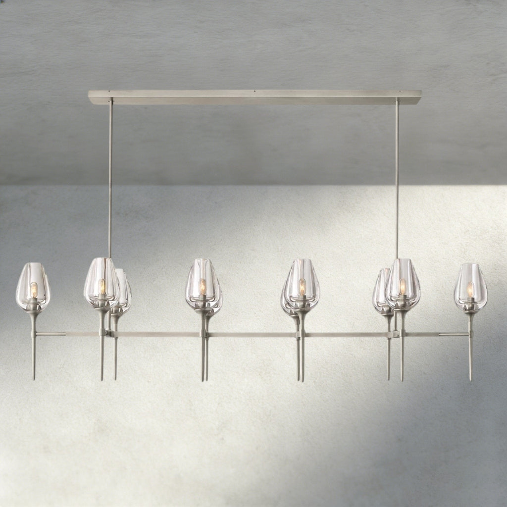 Tulip Linear Chandelier 52", 65" - Cyran Lamps
