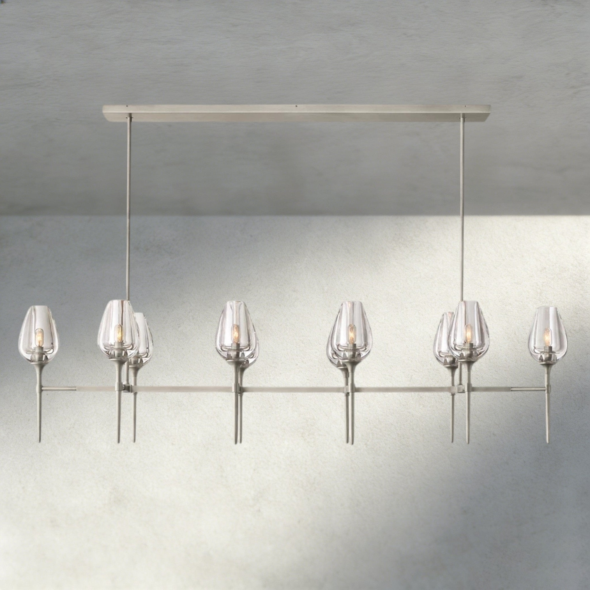 Tulip Linear Chandelier 52", 65" - Cyran Lamps