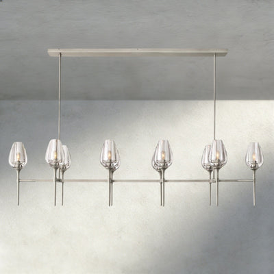 Tulip Linear Chandelier 52", 65" - Cyran Lamps