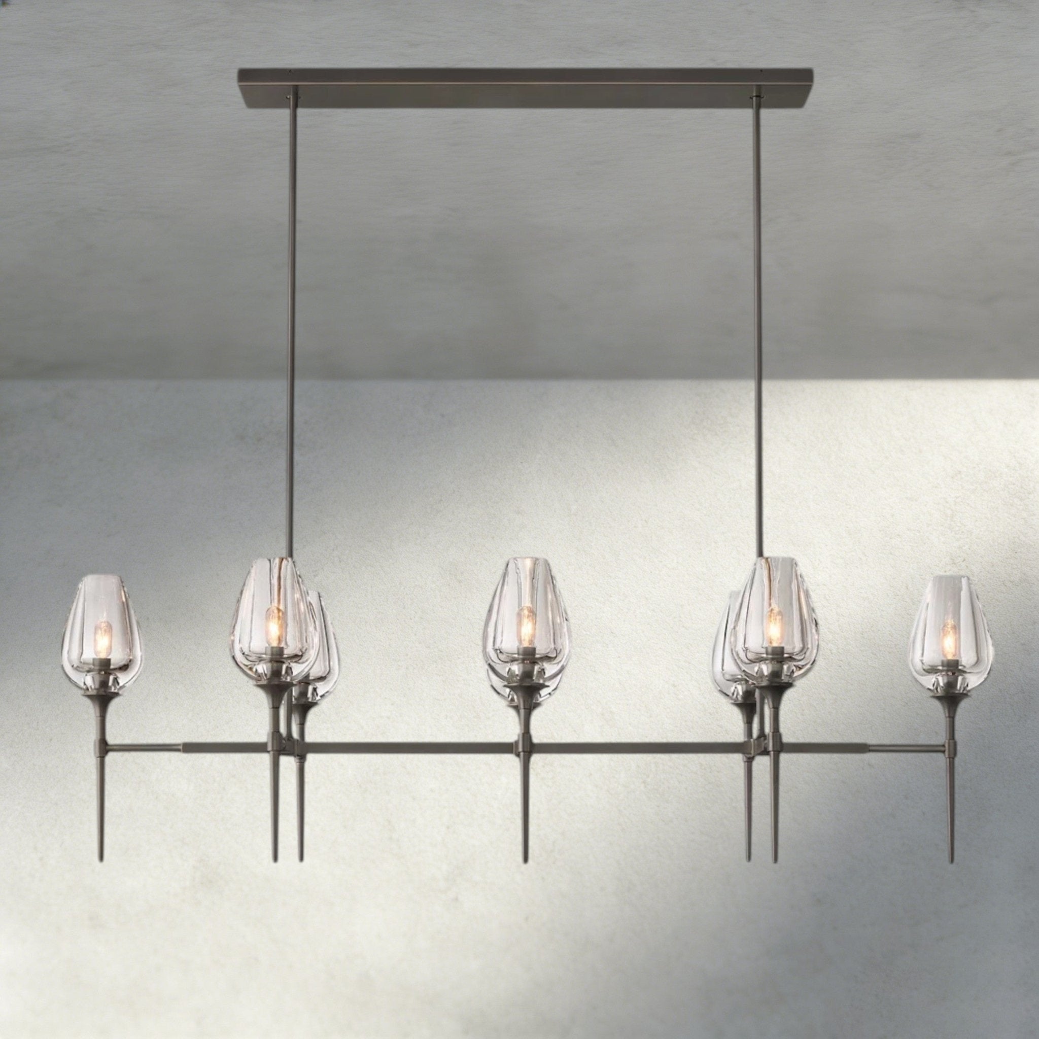 Tulip Linear Chandelier 52", 65" - Cyran Lamps