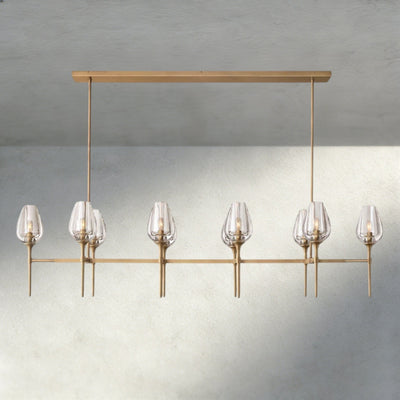 Tulip Linear Chandelier 52", 65" - Cyran Lamps