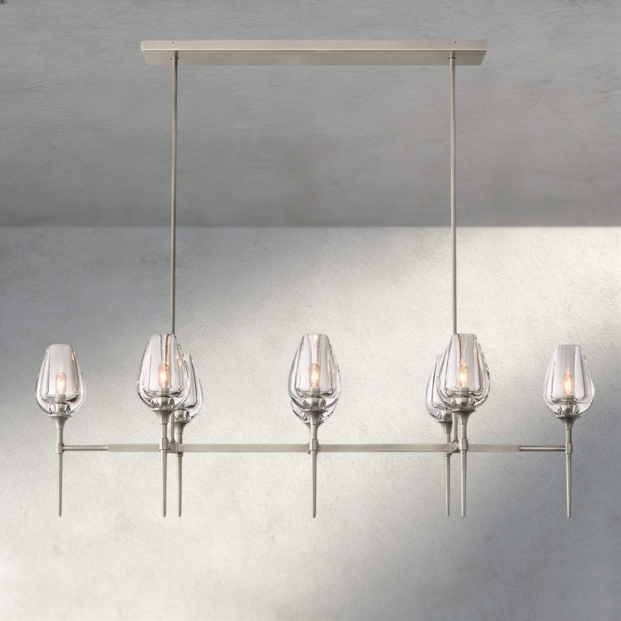 Tulip Linear Chandelier 52", 65" - Cyran Lamps
