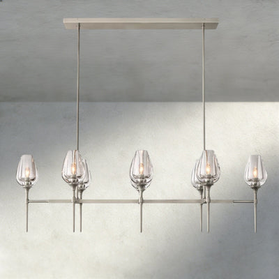 Tulip Linear Chandelier 52", 65" - Cyran Lamps