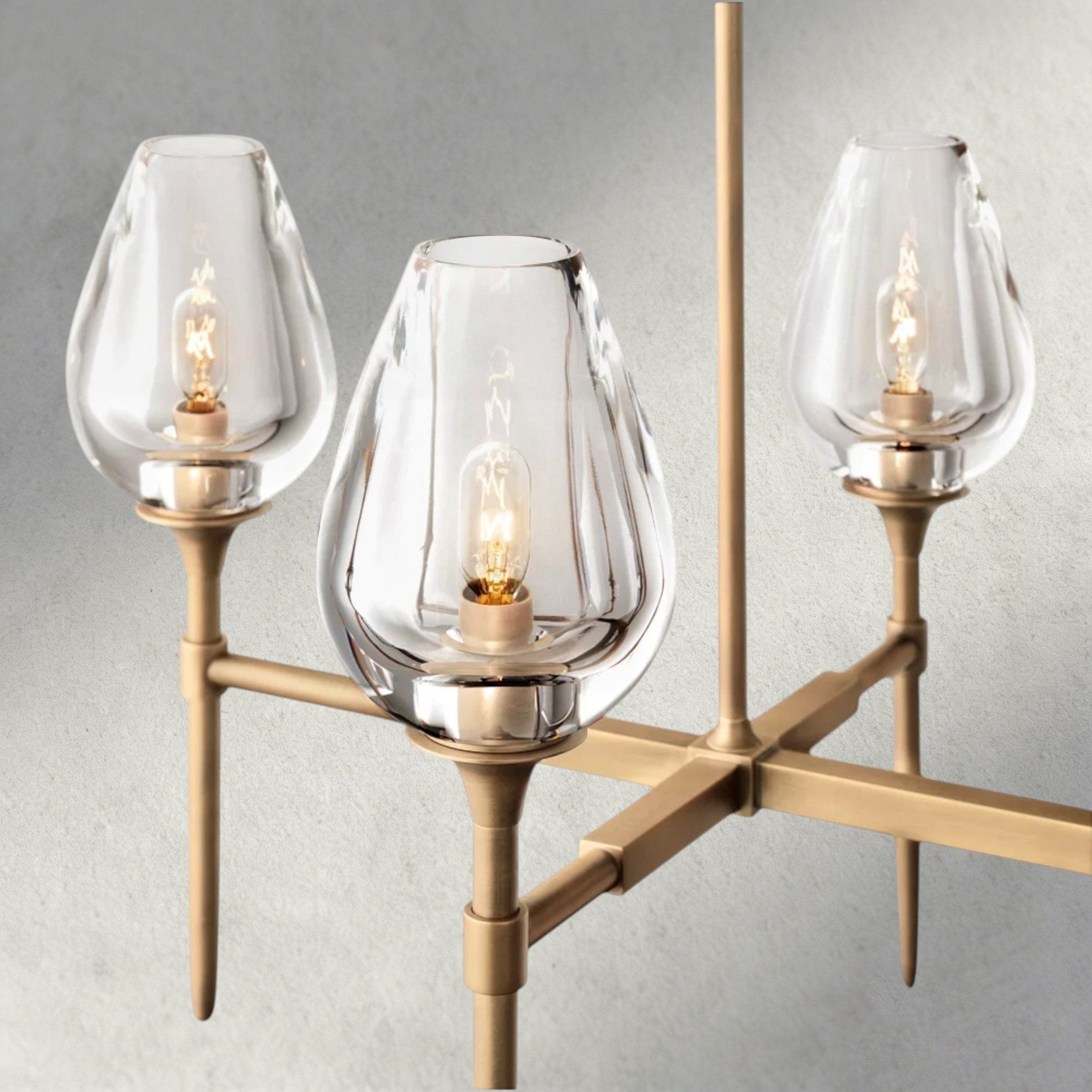 Tulip Linear Chandelier 52", 65" - Cyran Lamps