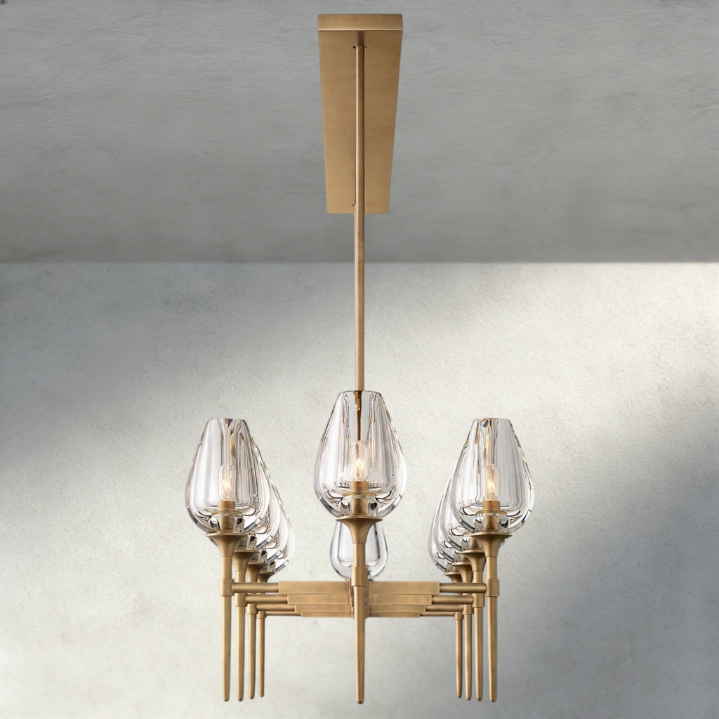 Tulip Linear Chandelier 52", 65" - Cyran Lamps