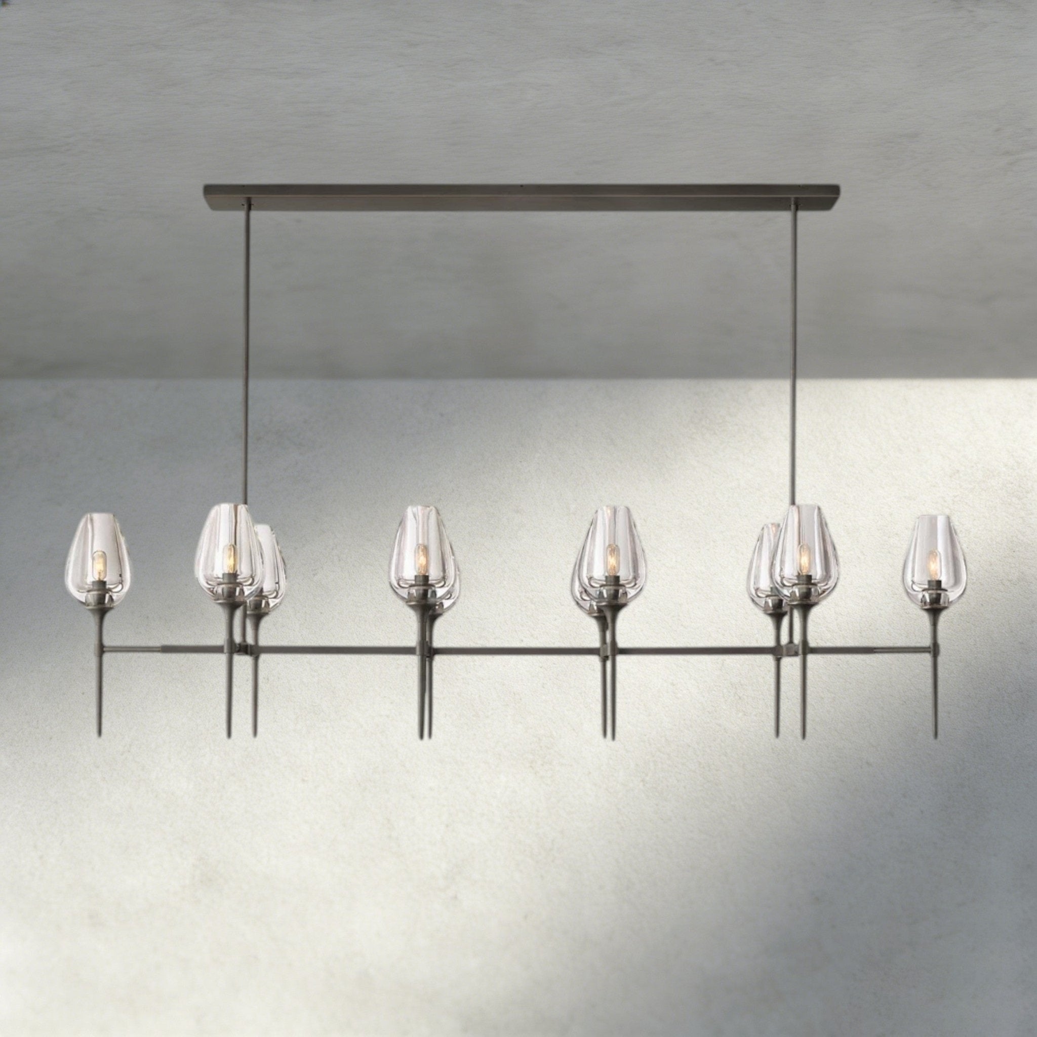 Tulip Linear Chandelier 52", 65" - Cyran Lamps