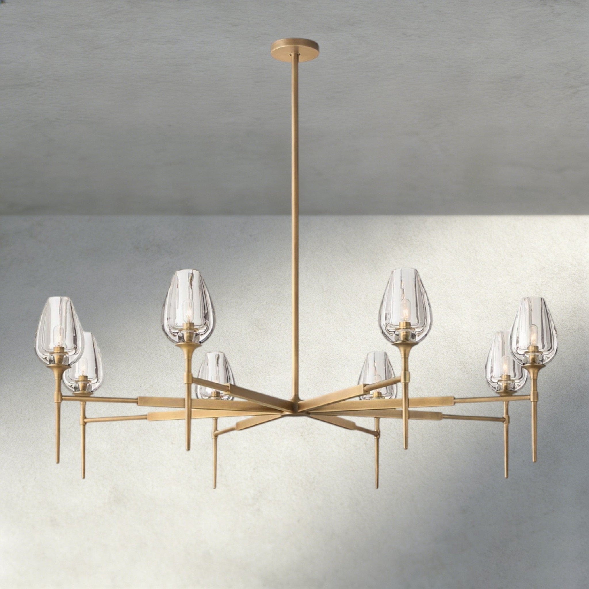 TULIP ROUND CHANDELIER 27", 42", 54" - Cyran Lamps