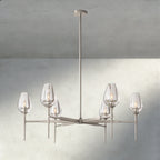 TULIP ROUND CHANDELIER 27", 42", 54" - Cyran Lamps