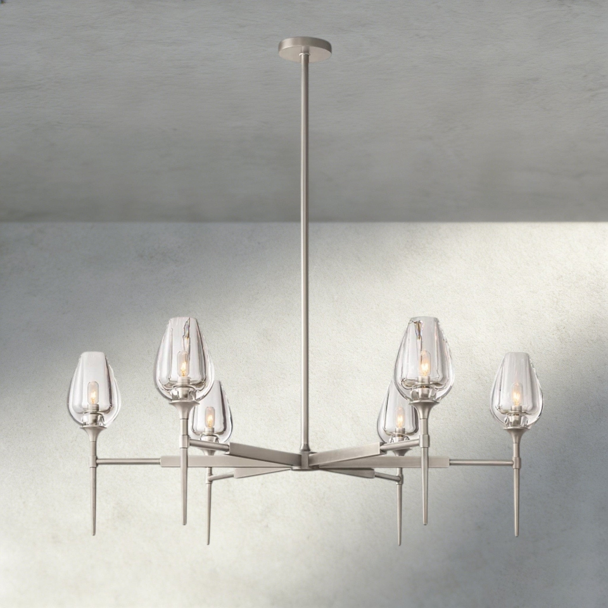 TULIP ROUND CHANDELIER 27", 42", 54" - Cyran Lamps