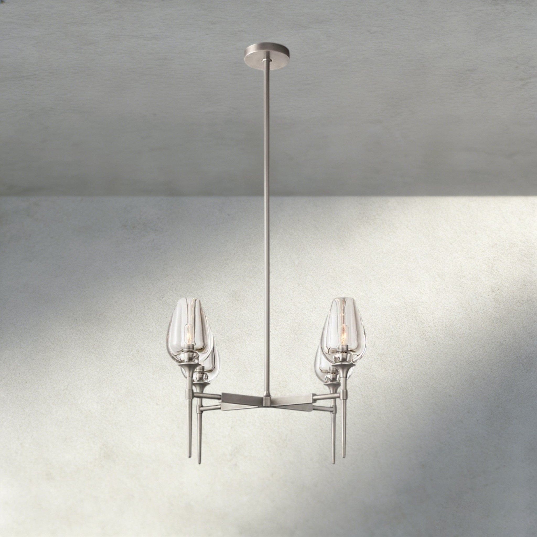 TULIP ROUND CHANDELIER 27", 42", 54" - Cyran Lamps