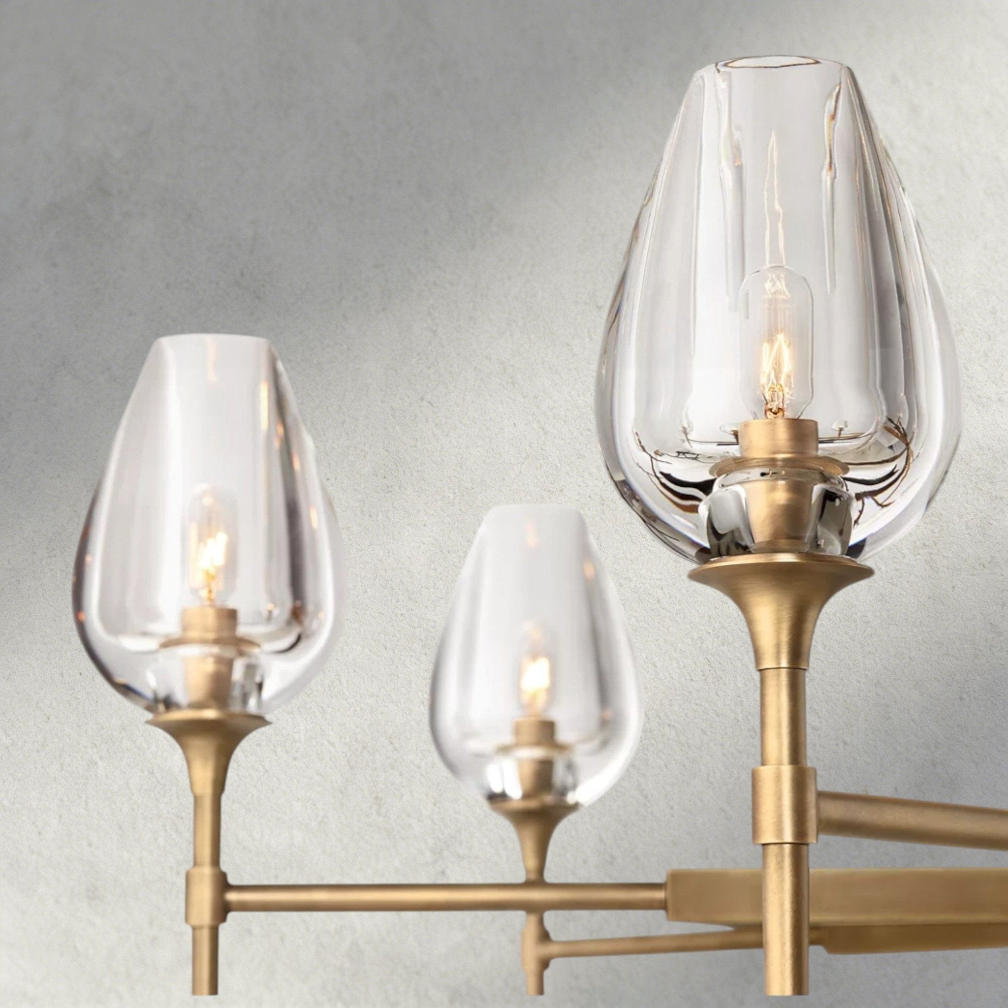 TULIP ROUND CHANDELIER 27", 42", 54" - Cyran Lamps