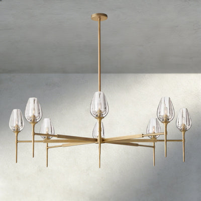 TULIP ROUND CHANDELIER 27", 42", 54" - Cyran Lamps
