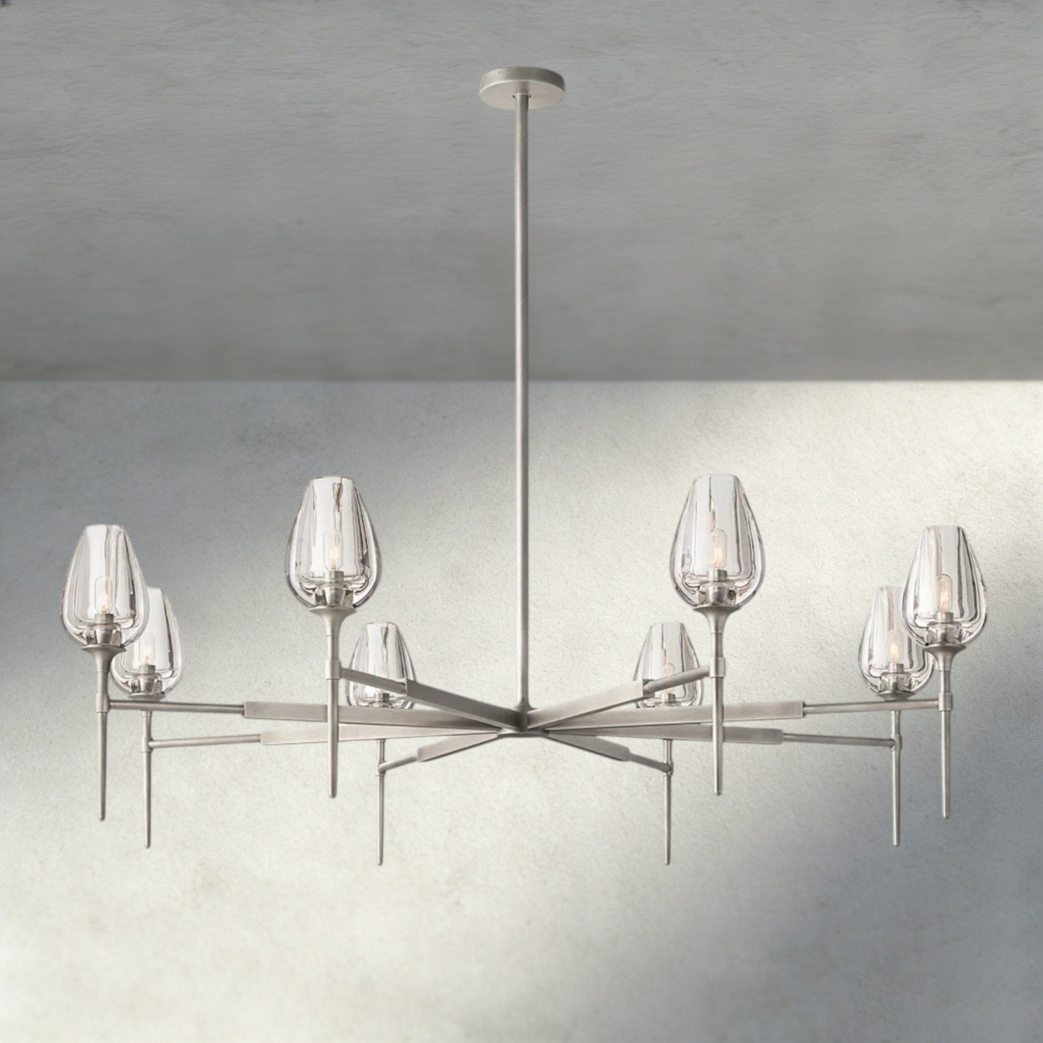 TULIP ROUND CHANDELIER 27", 42", 54" - Cyran Lamps