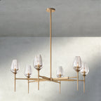 TULIP ROUND CHANDELIER 27", 42", 54" - Cyran Lamps