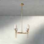 TULIP ROUND CHANDELIER 27", 42", 54" - Cyran Lamps