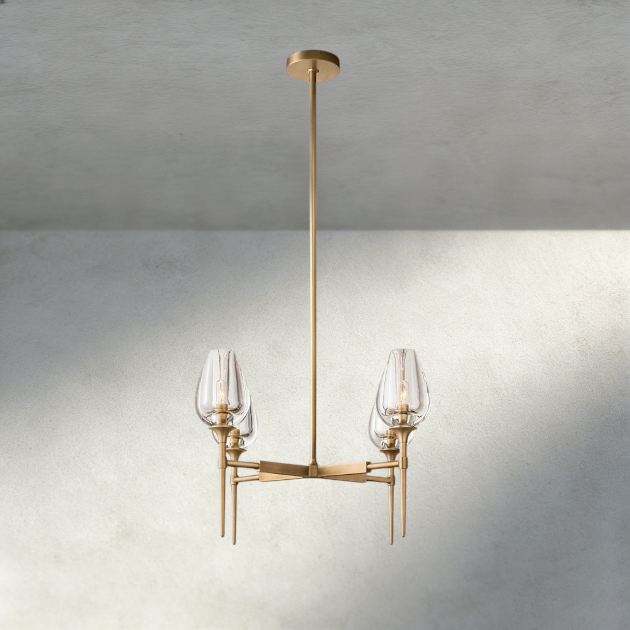 TULIP ROUND CHANDELIER 27", 42", 54" - Cyran Lamps
