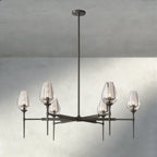 TULIP ROUND CHANDELIER 27", 42", 54" - Cyran Lamps