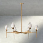 TULIP ROUND CHANDELIER 27", 42", 54" - Cyran Lamps