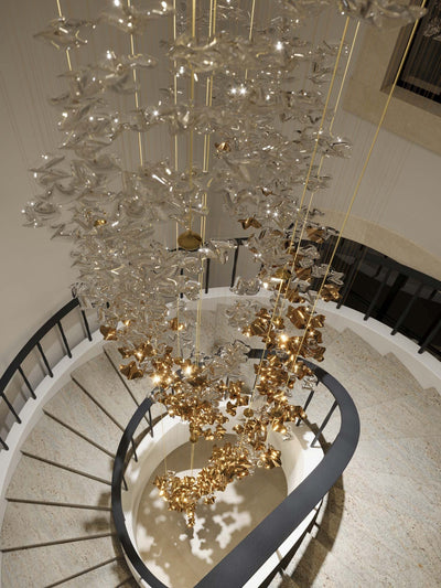 Veloria Fluid Chandelier - Cyran Lamps