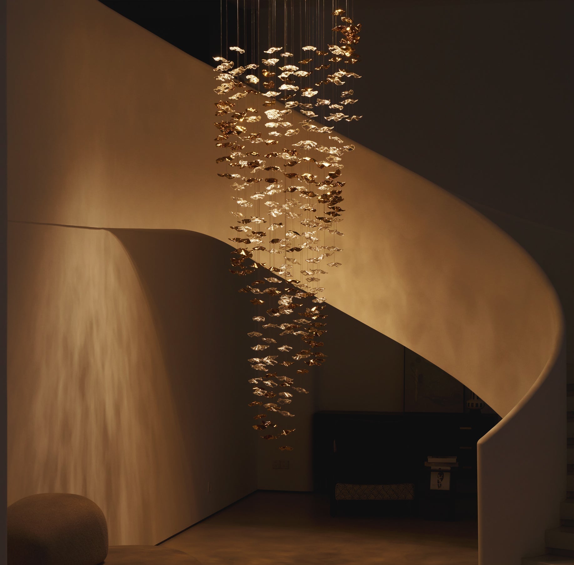 Veloria Fluid Chandelier - Cyran Lamps