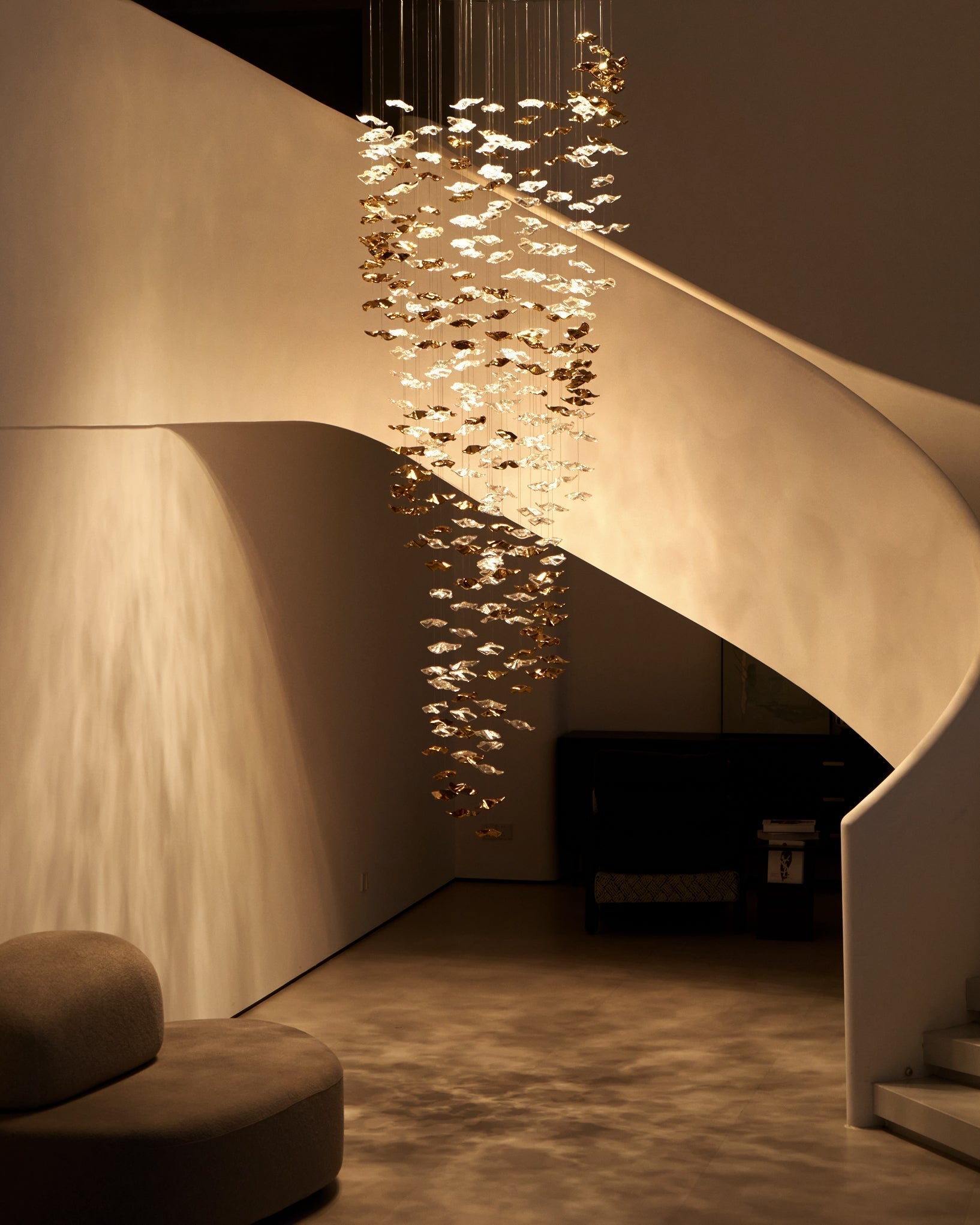 Veloria Fluid Chandelier - Cyran Lamps