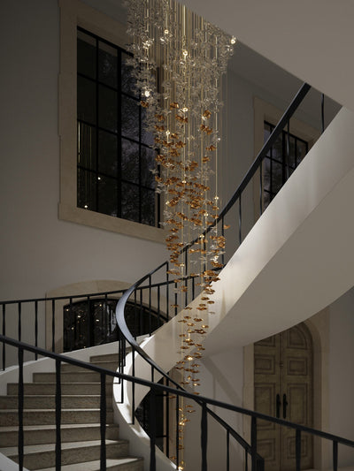 Veloria Fluid Chandelier - Cyran Lamps