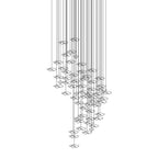 Veloria Fluid Chandelier - cyranlamps