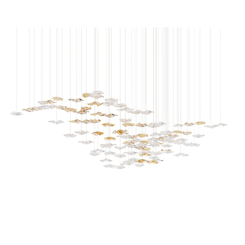 Veloria Fluid Chandelier - cyranlamps