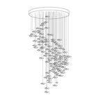 Veloria Fluid Chandelier - cyranlamps