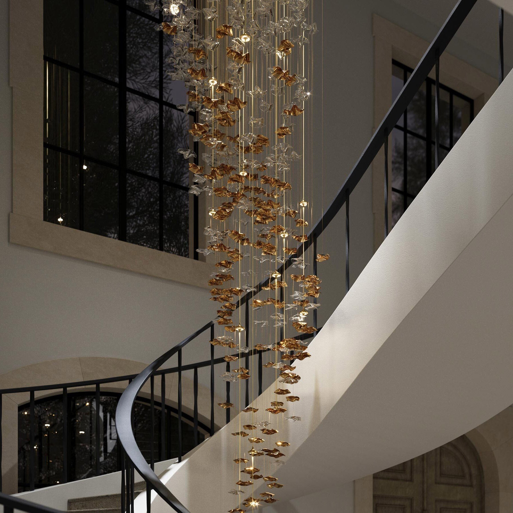 Veloria Fluid Glass Pendant - cyranlamps